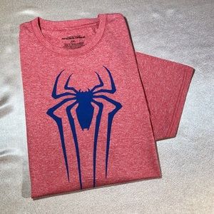 SPIDER MAN men tee shirt graphic XXL pink soft
